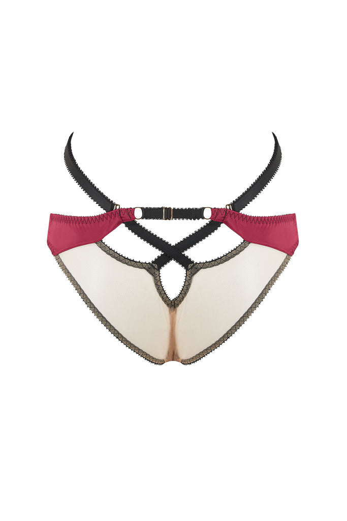 White Lorna Thong by Agent Provocateur on Sale