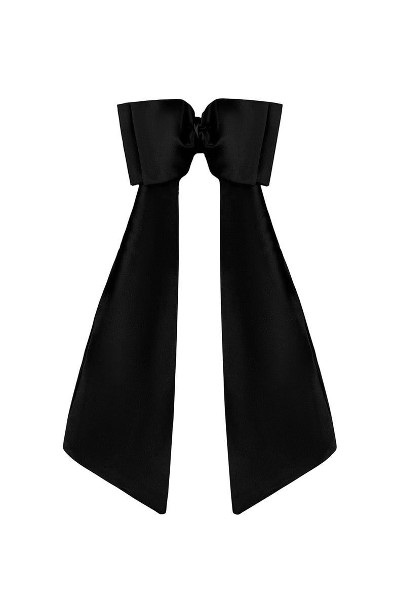 Bow Scrunchie Noir