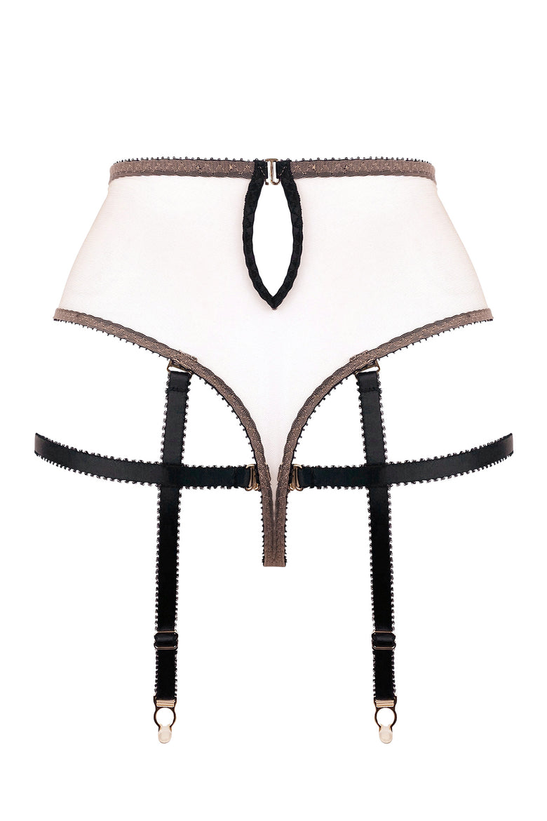 Charlotte Silk en Or High Waist Thong