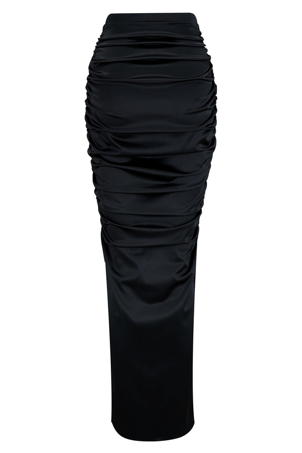 Noir Ruched Skirt