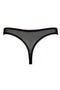 Amour black thong back - luxury lingerie bottoms 