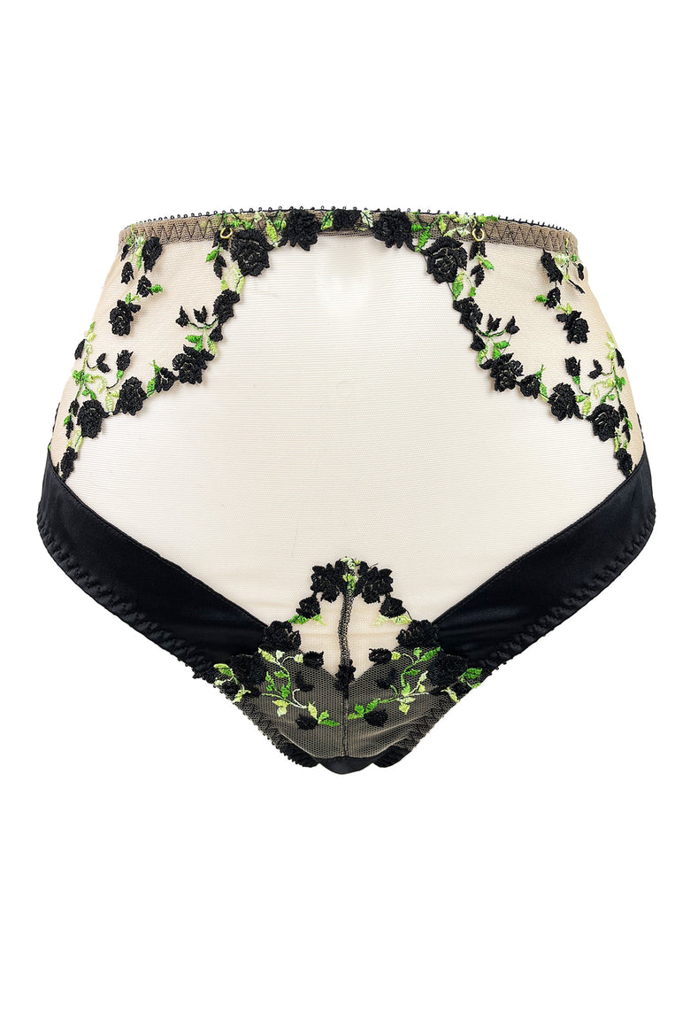 Charlotte Noir High Waist Brief ss1303