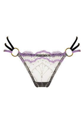 Abi Amethyst Argent Thong