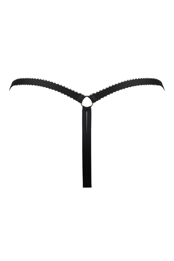 Charlotte Noir Sustainable Thong