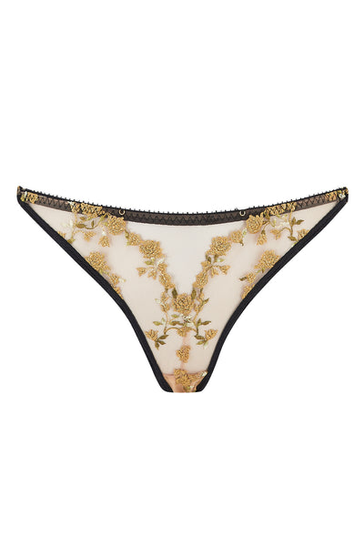 Charlotte en Or Thong | Luxury Lingerie + Gifts—Edge o' Beyond, UK