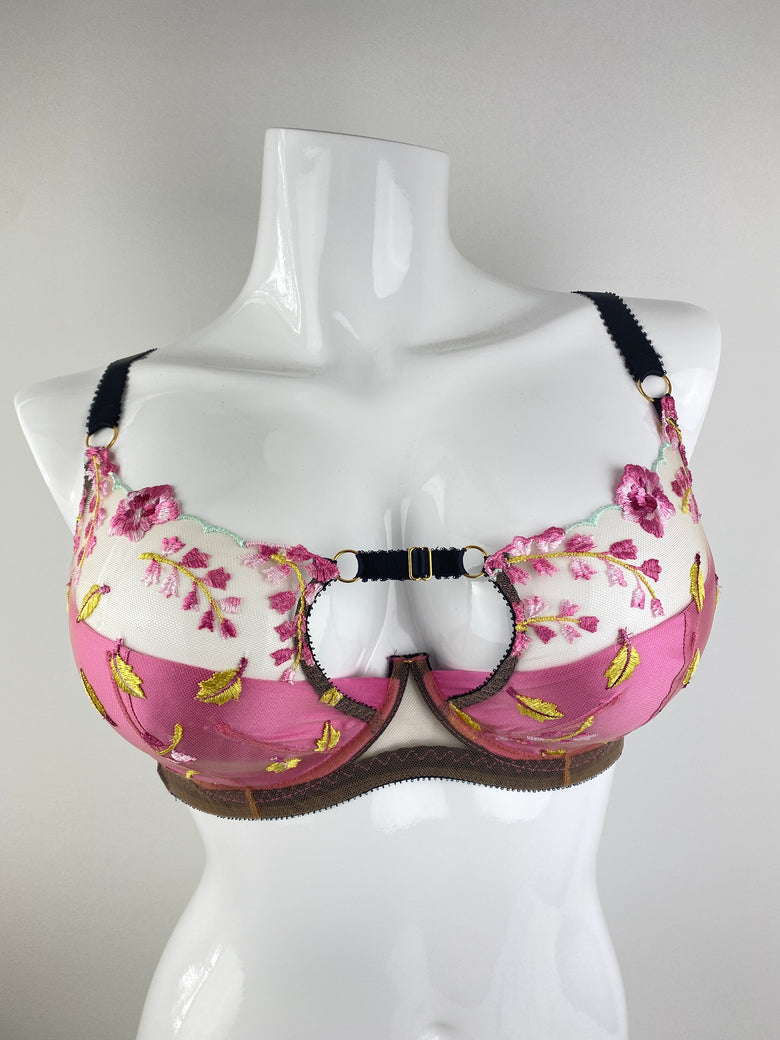 Floral Silk Bra SSS1130