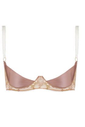 Edge o' Beyond Olivia quarter cup bra - front view