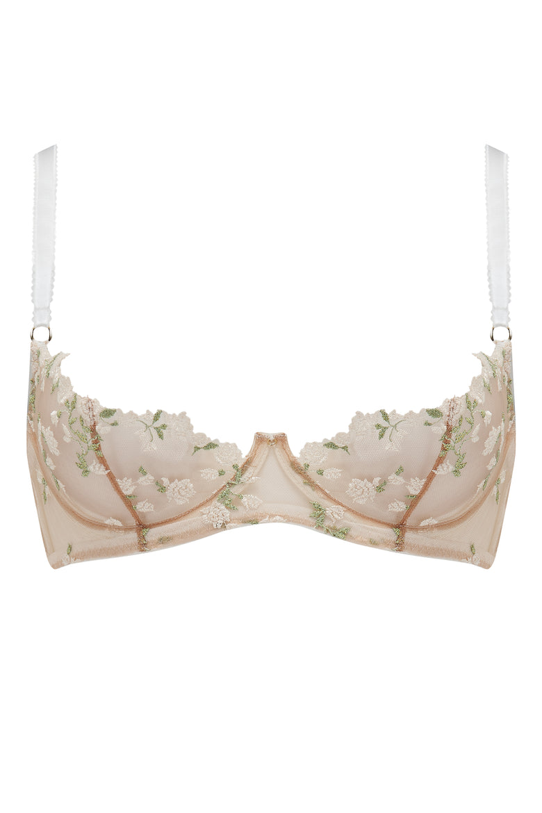 Charlotte Ivory Quarter-Cup Bra