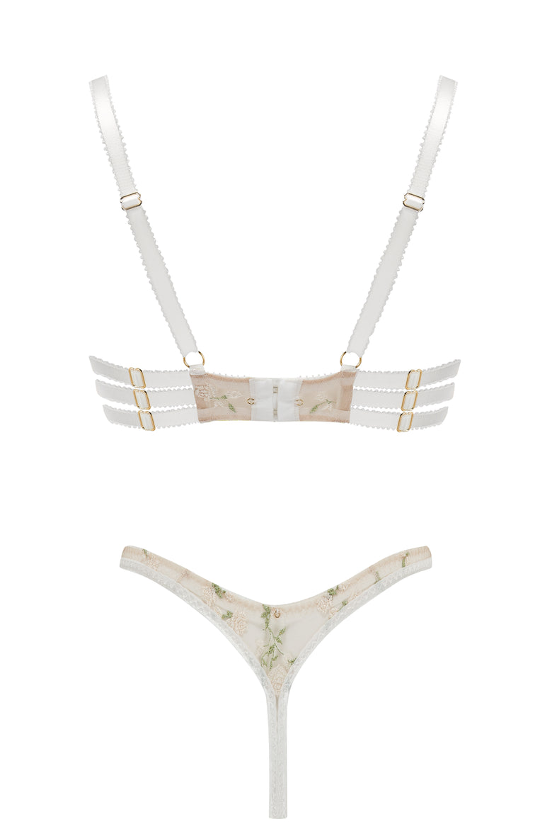 Charlotte Ivory Quarter-Cup Bra