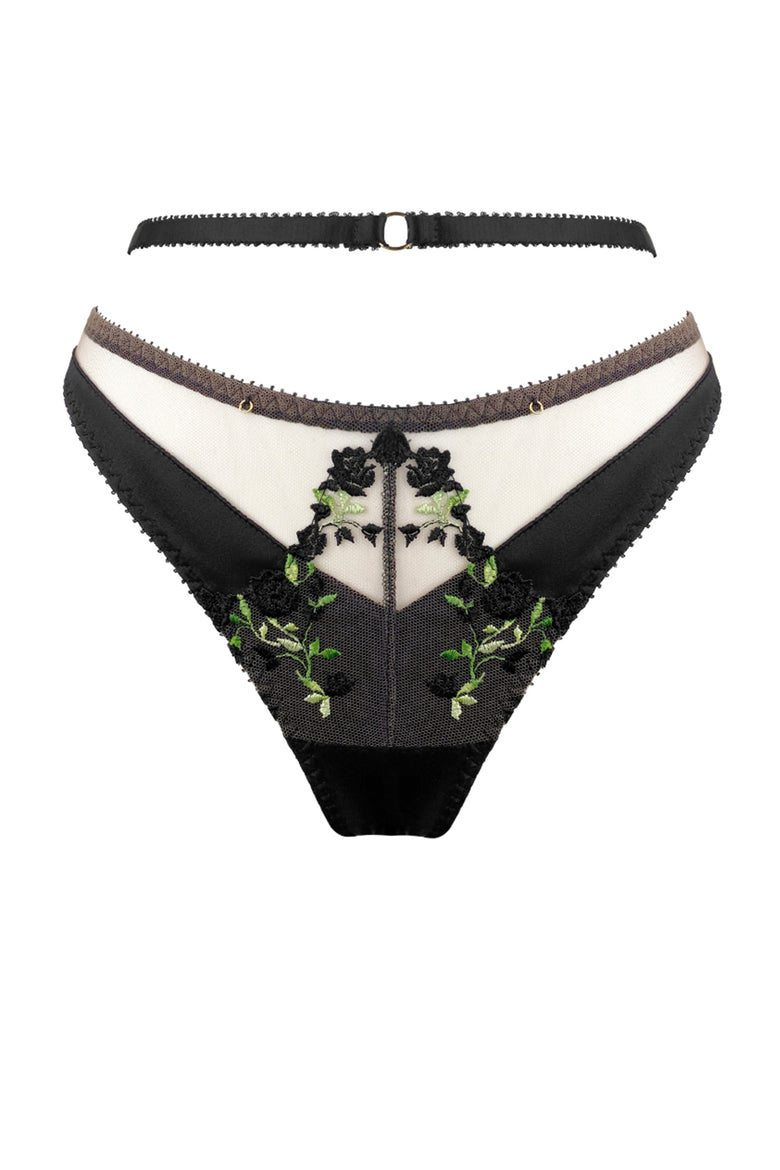 Charlotte Silk Noir Brief