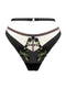 Charlotte Silk Noir Thong