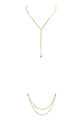 The delicate gold chains of Michael and Samuel offer a subtle, unique body jewellery option that provides a touch of something special to your underwear.