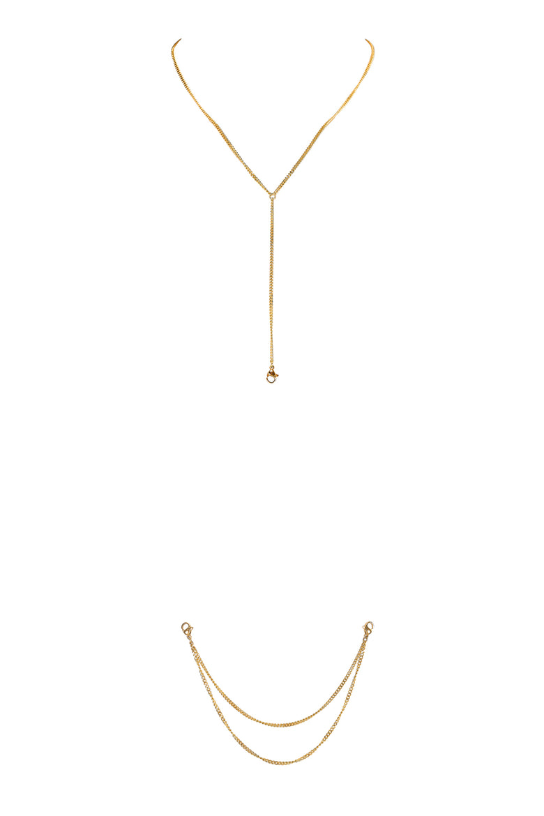 The delicate gold chains of Michael and Samuel offer a subtle, unique body jewellery option that provides a touch of something special to your underwear.