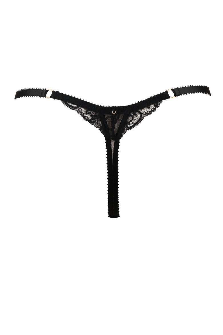 Tamara Noir Tanga Thong