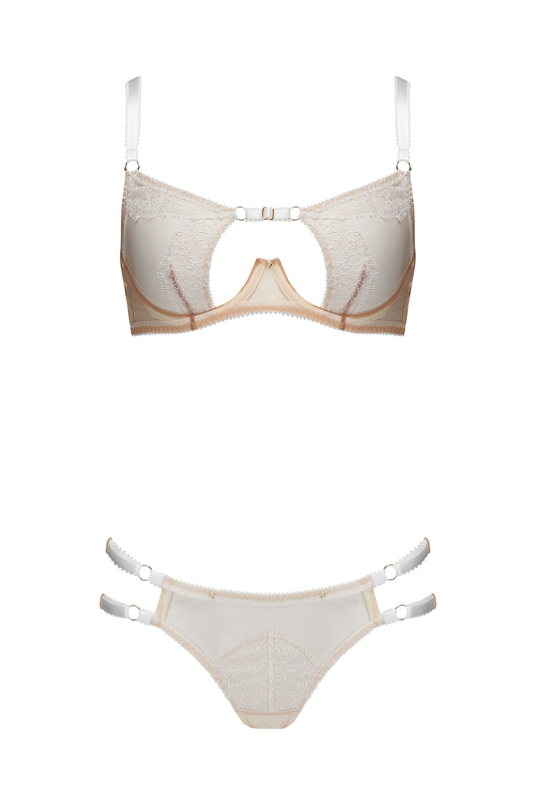 Tamara Ivory Peep Bra